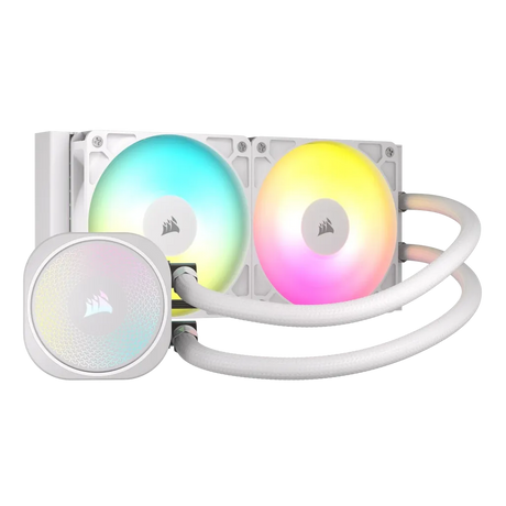Corsair Nautilus 240 RS ARGB 240mm AIO Liquid CPU Cooler 2x 120mm Fans LGA1700 AM4 AM5 (White)