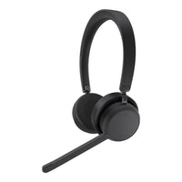 Lenovo Wireless Bluetooth On-Ear Headset 60H Battery Noise-Cancelling Microphone Black