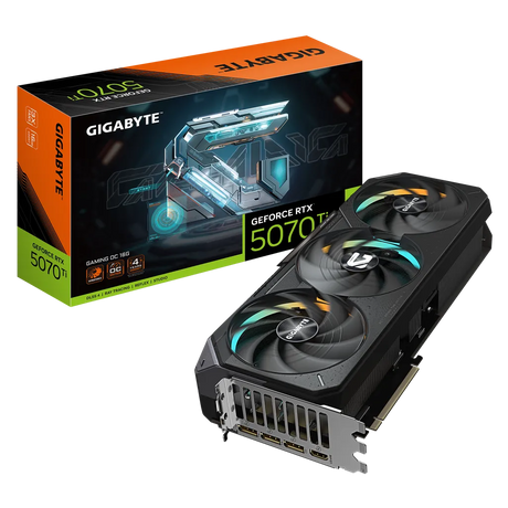 Gigabyte GeForce RTX 5070 Ti GAMING OC 16GB GDDR7 PCIe 5.0 2588MHz Graphics Card