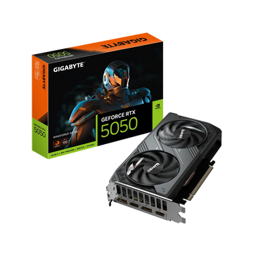 Gigabyte GeForce RTX 5050 Windforce OC 8GB GDDR6 Graphics Card PCIe 5.0