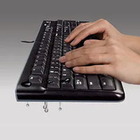 Logitech K120 Full-Size Wired USB Keyboard Spill-Resistant QWERTY Black