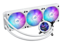 ASUS ROG Strix LC III 360 ARGB LCD White 360mm AIO Liquid CPU Cooler LCD Display 3x120mm Fans AM5 LGA1851 6-Year Warranty