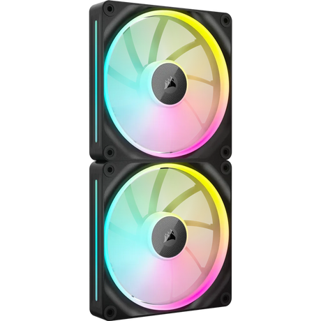 Corsair iCUE LINK LX140 RGB 140mm PWM Case Fan Black Dual Pack