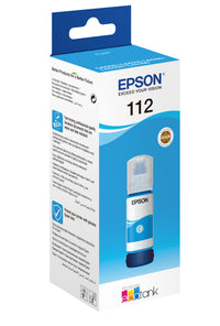 Epson EcoTank 112 Pigment Cyan Ink Bottle 70ml 6000 Pages for L5160 L5150