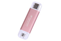 Transcend ESD310 512GB Portable SSD USB-C 3.2 Gen 2 10Gbps Password Protection (Pink)