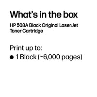 HP 508A Black Original LaserJet Toner Cartridge 6 000 pgs