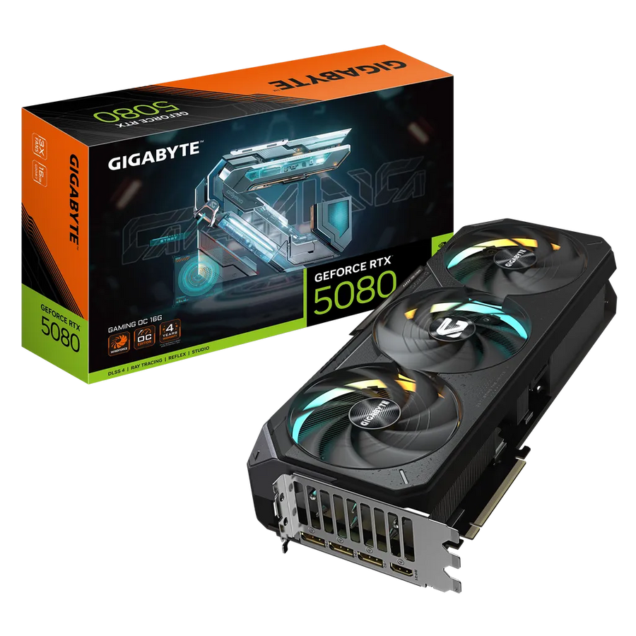 Gigabyte GeForce RTX 5080 GAMING OC 16GB GDDR7 PCIe 5.0 Graphics Card