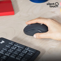 Logitech MK295 Silent Wireless Keyboard and Mouse Combo Full-Size USB (Graphite)