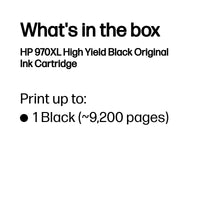 HP 970XL Black OfficeJet Ink Cartridge