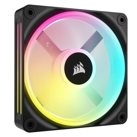 Corsair iCUE LINK LX120 RGB 120mm PWM Fan 480-2400 RPM 63.1 CFM (Black/White)