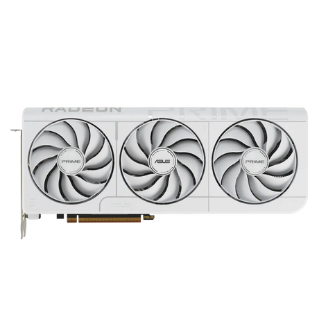 ASUS Prime Radeon RX 9070 XT OC White Edition 16GB GDDR6 Graphics Card PCIe 5.0 256-bit 3030MHz Boost 1x HDMI 3x DisplayPort