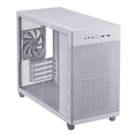 ASUS Prime AP201 Micro-ATX PC Case White Tempered Glass 360mm Radiator Support Tool-Free Panels