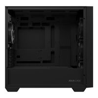 ASUS A21 Plus ARGB Micro-ATX Mini-ITX PC Case Black Tempered Glass 4 ARGB Fans