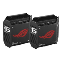 ASUS ROG Rapture GT6 AX10000 Tri-Band Wi-Fi 6 AiMesh Gaming Mesh Router 2-Pack Black