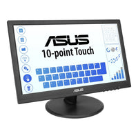 ASUS VT169HE 15.6-inch Full HD IPS 10-Point Touchscreen Monitor 60Hz HDMI VGA VESA 75x75 Tilt Flicker-Free
