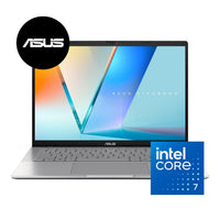 ASUS Vivobook S14 - K3407VA - Intel Core 7 240H 16GB DDR5 1TB SSD 14 Inch IPS Panel Windows 11 Pro - Cool Silver
