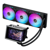 ASUS ROG RYUO IV 360mm ARGB AIO Liquid CPU Cooler 6.67-inch AMOLED Display Asetek Gen8 V2 Pump 3x120mm Fans AM5 LGA1851