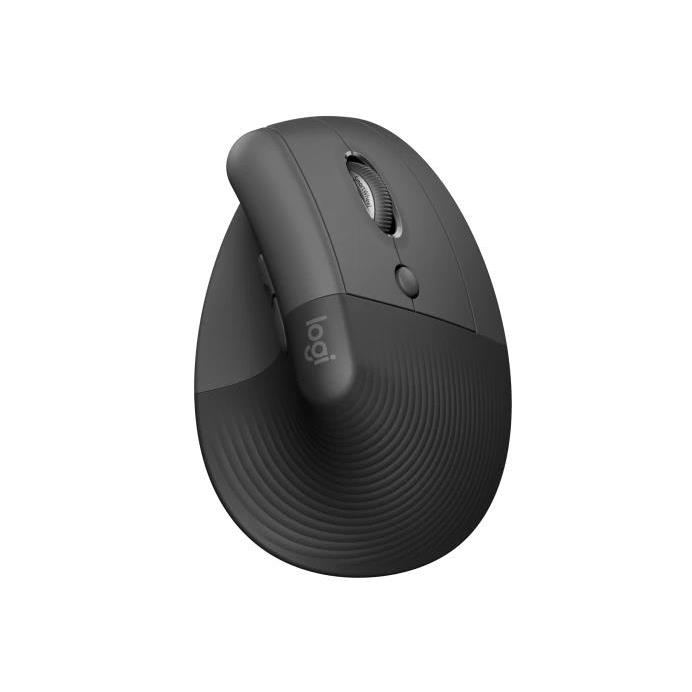 Logitech Lift - Wireless Ergonomic Mouse - Graphite