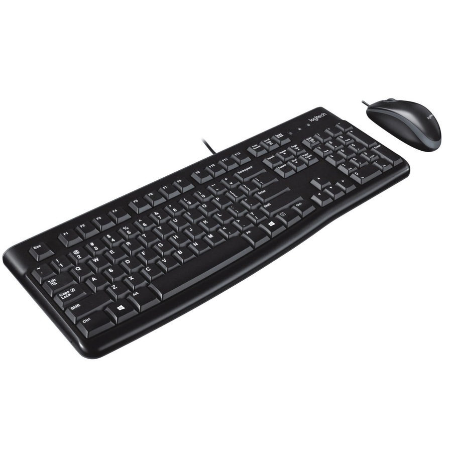Logitech MK120 - Wired Keyboard and Mouse combo - Black - USB