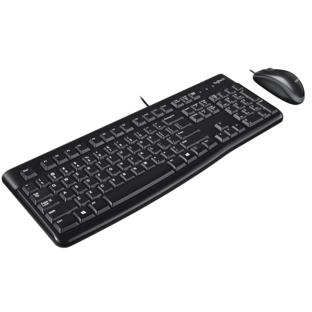 Logitech MK120 - Wired Keyboard and Mouse combo - Black - USB