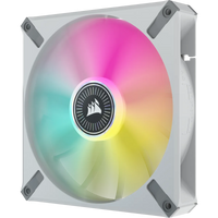 Corsair iCUE ML140 RGB ELITE 140mm Magnetic Levitation Fan White 2-Pack
