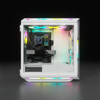 Corsair iCUE 5000T RGB Mid-Tower ATX PC Case with Tempered Glass (White)