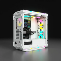 Corsair iCUE 5000T RGB Mid-Tower ATX PC Case with Tempered Glass (White)