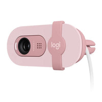 Logitech Brio 100 Full HD 1080p Webcam USB Built-in Microphone Privacy Cover Rose