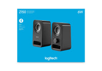 Logitech Z150 Multimedia Stereo Desktop Speakers 6W 3.5mm Jack Black