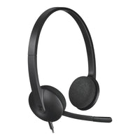 Logitech H340 USB Wired Headset Stereo Noise-Canceling Mic Plug-and-Play 1.8m Cable Graphite