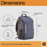 HP Travel 18 Liter 15.6 Blue Laptop Backpack