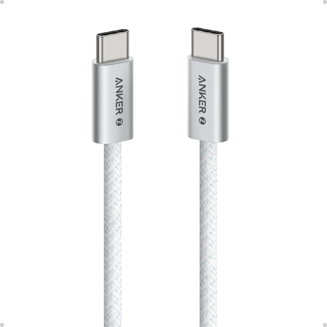 Anker Type C to Type C Braided Cable 240W 1m White