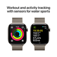 Apple Watch Series 10 | GPS + Cellular  46mm | Natural Titanium Case With Natural Milanese Loop|