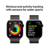 Apple Watch Series 10 | GPS + Cellular  42mm | Slate Titanium Case With Slate Milanese Loop
