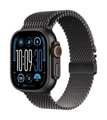Apple Watch Ultra 2 | GPS +Cellular 49mm | Black Titanium Case With Black Titanium Milanese Loop | S