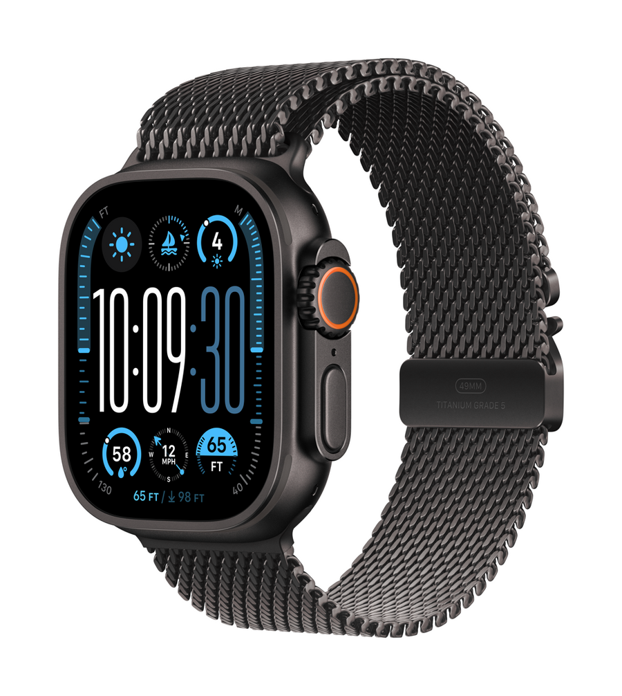 Apple Watch Ultra 2 | GPS +Cellular 49mm | Black Titanium Case With Black Titanium Milanese Loop | S