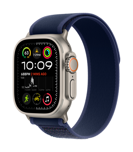 Apple Watch Ultra 2 | GPS +Cellular 49mm | Natural Titanium Case With Blue Trail Loop | M/L