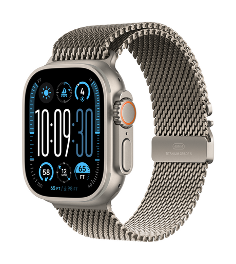 Apple Watch Ultra 2 | GPS +Cellular 49mm | Natural Titanium Case With Titanium Milanese Loop | L