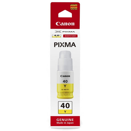 CANON INK BOTTLE GI-40 - Yellow - GM2040, G5040, G6040 - Yield 7700