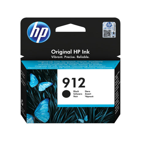 HP 912 Black Original Ink Cartridge, 250 pages