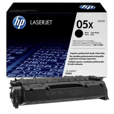 HP 05X High Yield Black Original LaserJet Toner Cartridge 6 500 pgs