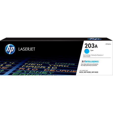 HP 203A Cyan Original LaserJet Toner Cartridge 1 300 pgs