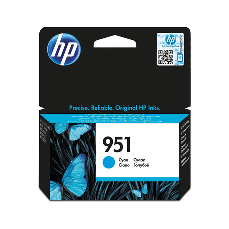 HP 951 Cyan Original Ink Cartridge ~535 pgs