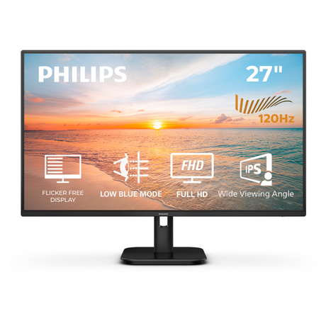 Philips Monitor 27", 1920 X 1080, Full HD, IPS LED Panel, 120Hz, 300nits, VGA,HDMI, DVI, V