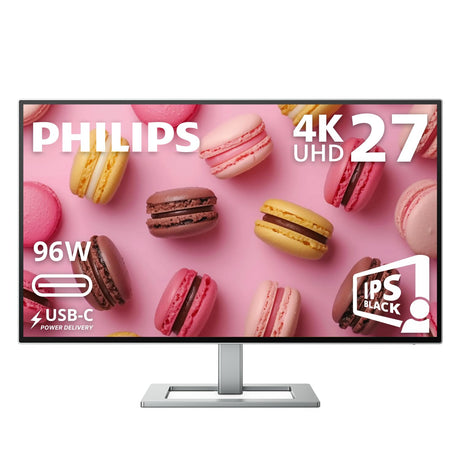 Philips  Monitor 27 inch IPS black 4k UHD 3840 x 2160 HAS Thunderbolt 4 USB-C 90W HDMI DP