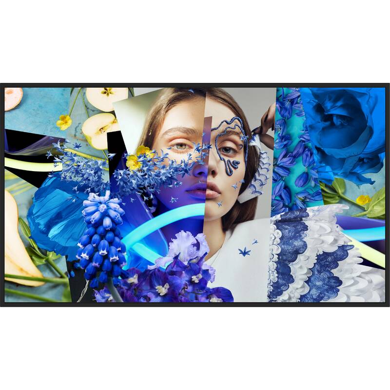 Hikvision 65-inch 4K Slim Digital Signage Display, 500cd/m²,  Wall-mounted, plastic shell, 40mm thickness, 12 mm even bezel, 4GB memory,  32GB build-in storage,  Andriod 13, 4K, Industrial A+ interface, RS232 In/Out,HDMI input *3, DP input * 1, Designed f