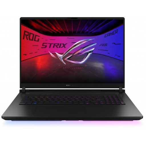 ASUS ROG STRIX SCAR 18 / 18-inch 2.5K (2560 x 1600 WQXGA) 16:10 ROG Nebula HDR Display / Intel® Core™ Ultra 9 Processor 275HX 2.7 GHz (36MB Cache up to 5.4 GHz 24 cores 24 Threads)/ Intel® AI Boost NPU up to 13 / DDR5 32GB ( 16GB DDR5-5600 SO-DIMM th