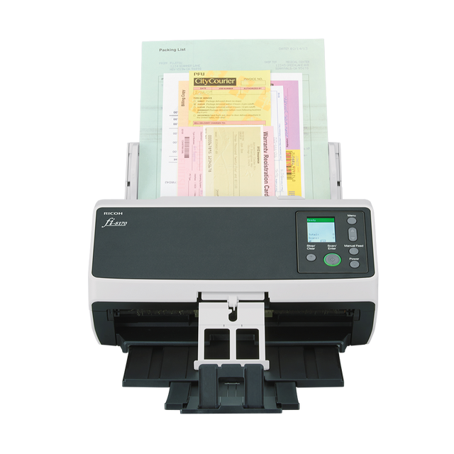 Ricoh fi-8170 A4 70ppm/140ipm Duplex ADF USB3.2 LED Desktop Workgroup Scanner -please purchase clover cable