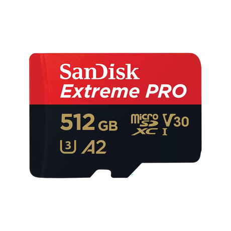 Sandisk Extreme Pro 512GB 4K Video microSDXC Card