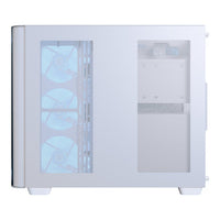 Aerocool P500C ATX Mid-Tower PC Case White 4x ARGB Infinity Mirror Fans Tempered Glass